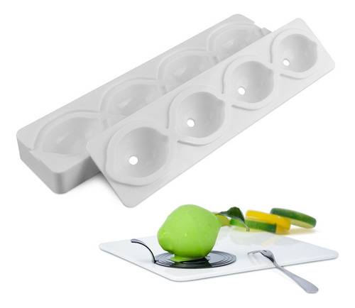 Moldes Para Tartas En Forma De Limón De 4 Cavidades, Moldes