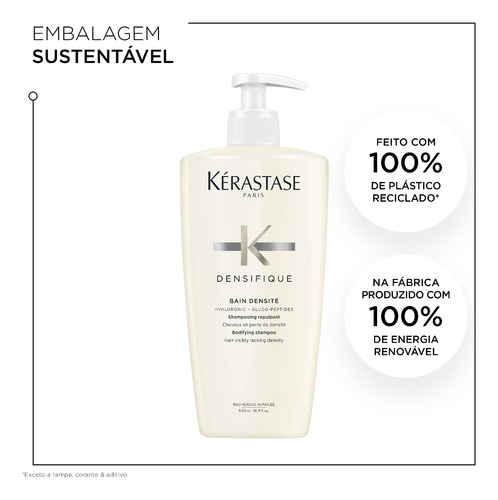 Densifique Bain Densité Com Refill Shampoo 1000ml Kérastase