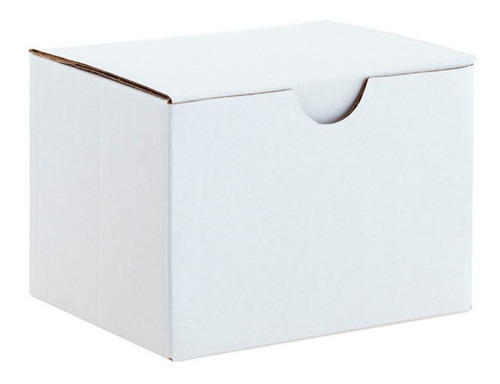 30 Cajas 9x8x6 Cartón Micro Corrugado Armable Para S Color Blanco