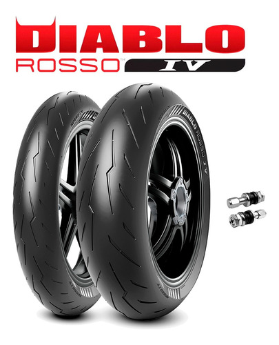 Llantas Pirelli 150/60zr-17 + 110/70zr-17 Diablo Rosso 4 Tubeless
