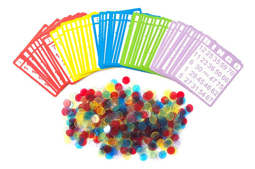 Yuanhe Juego De Bingo Con 50 Tarjetas De Bingo Y 500 Fic Jhx