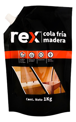 Cola Fría Para Madera Doy Pack 1kg Rex 30407