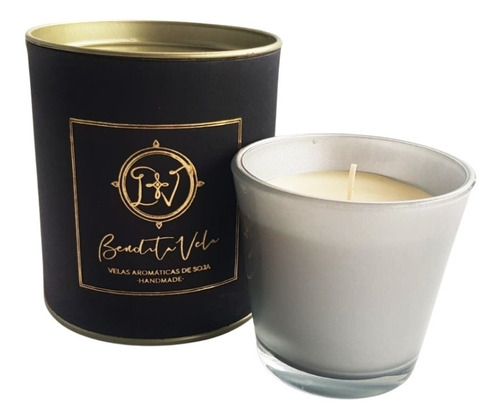 Imagem 1 de 1 de Vela Vegetal Aroma Framboesa - Silver - Bendita Vela