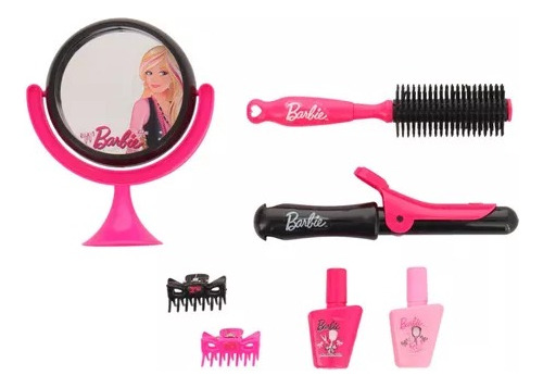 Barbie Mattel Estilista Set Con Cepillo Espejo + 8 Accesorio