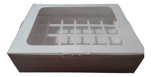 Cajas Blancas Para 24 Mini Shots Cuadrados En Pack De 6 Unid