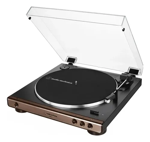 Toca Disco Audio Technica Automátivo At-lp60x-bw-c Marrom