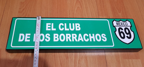 Club De Los Borrachos Cantina Cuadro Cartel Bar C905
