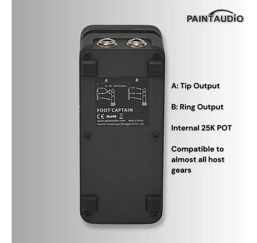 O Pedal Paint Audio Foot Captain Dual Expression Emite O