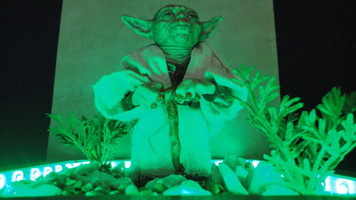 Luminária Abajur Star Wars + Boneco Mestre Yoda