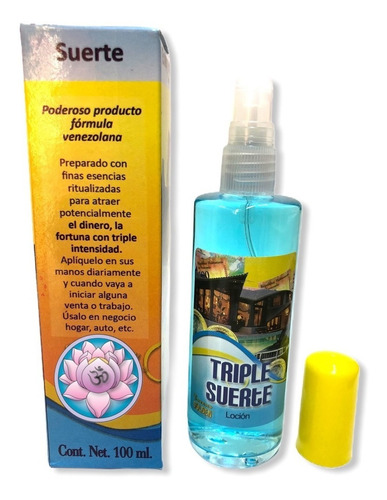 Imagen 2 de 3 de Loción 100 Ml Triple Suerte