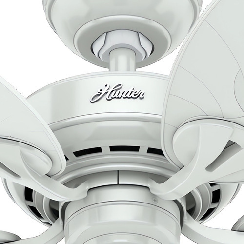 Hunter Ventilador De Techo Bayview Blanco 54¨ 5 Aspas Rattan