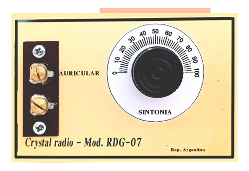 Crystal Radio Mod. Rdg-07 Puede Convertirse A Radio Galena