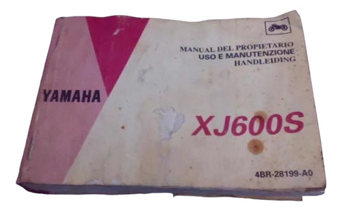Manual Proprietário Yamaha Xj 600 S Diversion,orig.yamaha