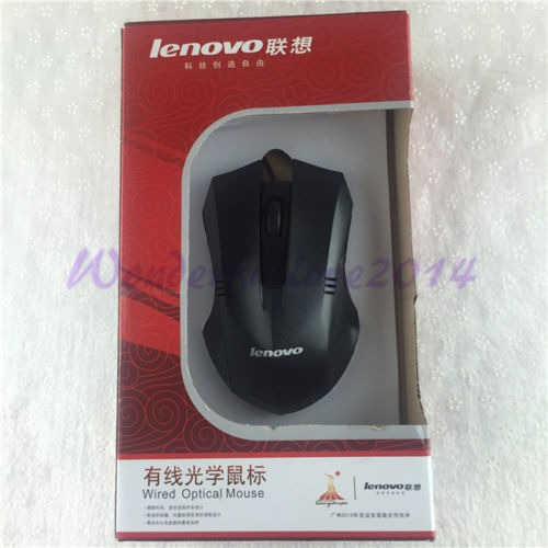 Nueva Lenovo 813 Negro Con Cable Usb Conector Óptico Gaming 