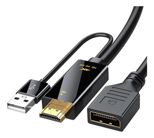 Suckoo Adaptador De Cable Hdmi A Displayport Mini Dp 2 En 1.