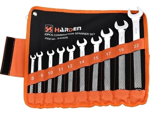 Juego 10 Llaves Combinadas Harden 8 A 22mm 540105