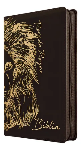 comprar Biblia Rvr60 Let Gde Imit Piel Café León Oro Cierre E Índice