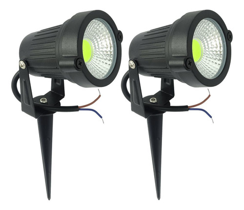 Kit 2 Espetos De Jardim Luminária Led 5w Bivolt