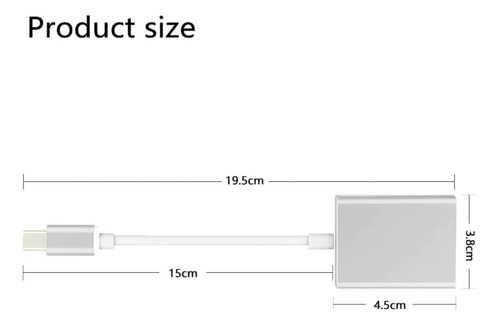 Hdmi A Tipo C Adaptador Cable 4k/30hz Compatible Con Celular