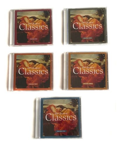 Set 5 Cd´s 100 Greatest Classics - Made In Eu / Excelente 