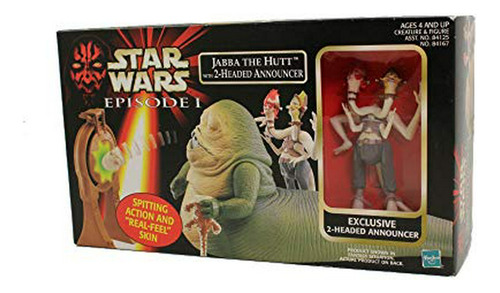 Set Jabba Hutt Con Presentador 2 Cabezas.