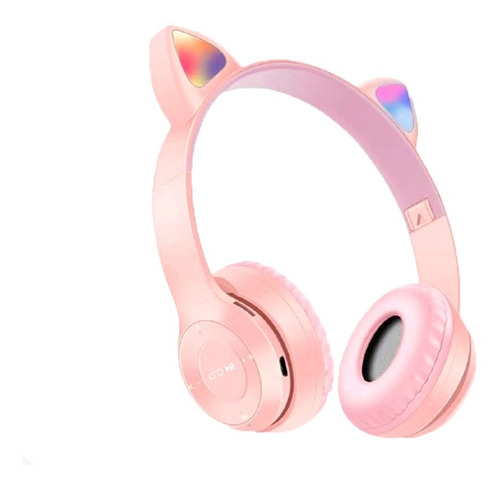 Audífonos Cat Ear Gato Bluetooth Manos Libres Con Luz Led