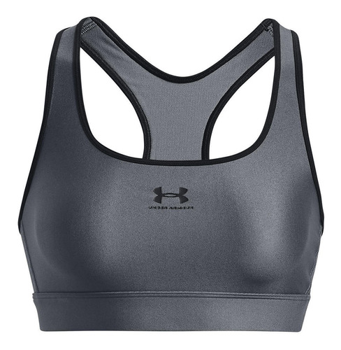 Top Mujer Authntcs Mid Padless Gris Under Armour