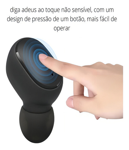 Fone De Ouvido Celular Sem Fio Bluetooth Redmi Airdots Preto