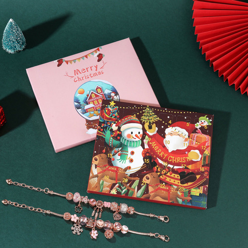 Aplicable A Pulsera Con Cuentas Para Navidad, Calendario De