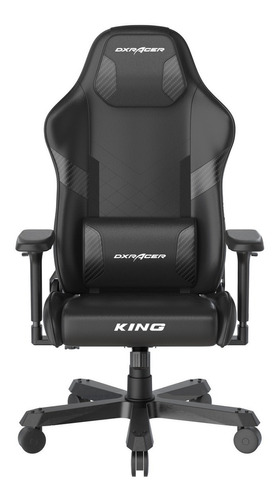 Silla de escritorio DXRacer K200 gamer  negra con tapizado de cuero sintético