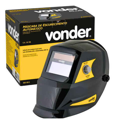 Máscara De Solda Tonalidade 9-13 Mev0913 Vonder Plus