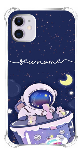 Capa Capinha Astronauta Universo Espaço Com Nome