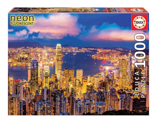 Rompecabezas 1000pz Hong Kong Neon