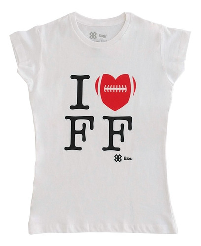 Playera Tochito Tocho Dama Baxu - I Love Flag Football