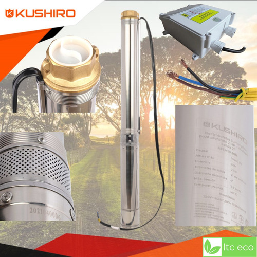 Imagen 5 de 10 de Bomba Sumergible 2 Hp 62 Mt 10000 L/h Pozo Agua Riego