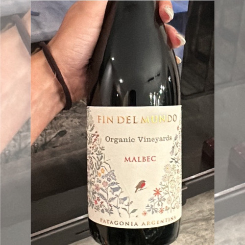 Vino Fin Del Mundo Malbec Orgánico 1x750 Ml.