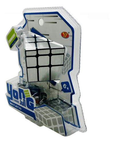 Cubo Mágico Plateado Modelo Asimétrico De 3x3x3 