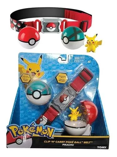 Brinquedo Pokemon Cinto Com Pokebola E Pikachu Sunny 2607 em