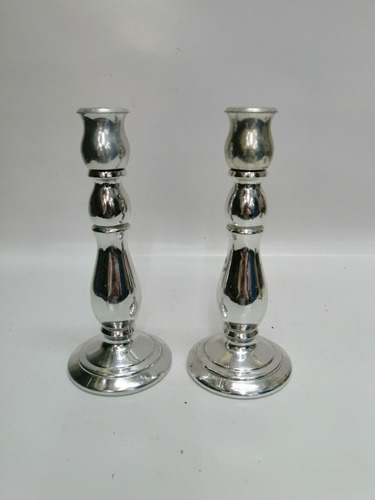 Frasco Perfume Tipo Candelabro Cristal Cromo Precio Por C/u