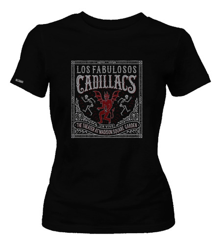 Camiseta Dama Los Fabulosos Cadillacs Rock Español Dbo2