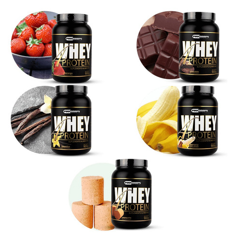 Combo Whey Beta 4 Protein + Bcaa + Creatina Sabor Papaya