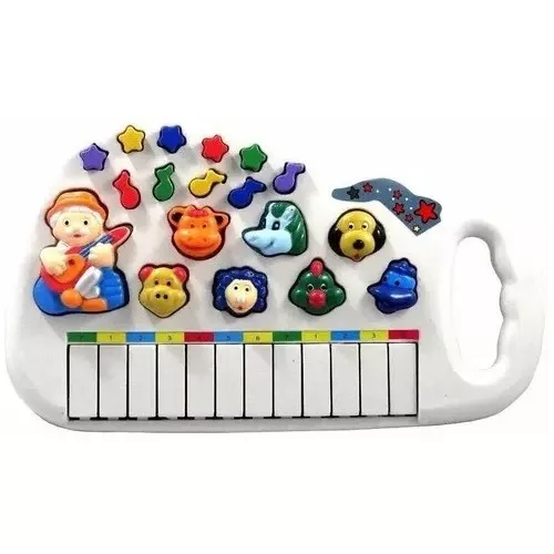 Piano Teclado Infantil Sons de animais e musicas 12 Teclas