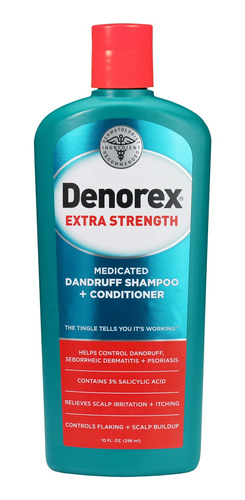 Champú + Acondicionador Denorex Anticaspa Extra Fuerte 10