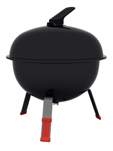 Asador A Carbón Portátil Tramontina1 Kg Color Negro