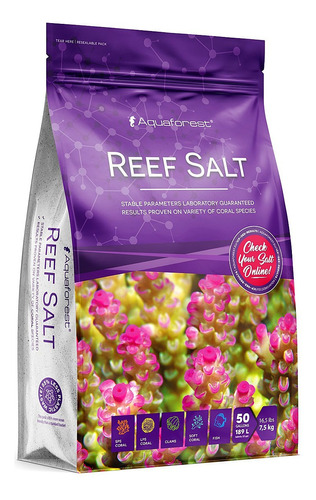 Sal Para Acuario Marino Aquaforest Reef Salt En Bolsa 7,5 Kg