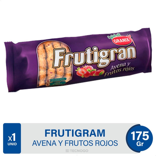 Galletitas Frutigran Avena Y Frutos Rojos Granix
