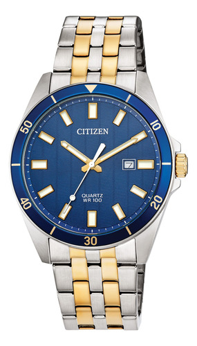 Reloj Citizen Quartz Bi5054-53l Para Hombre De Acero Inoxida