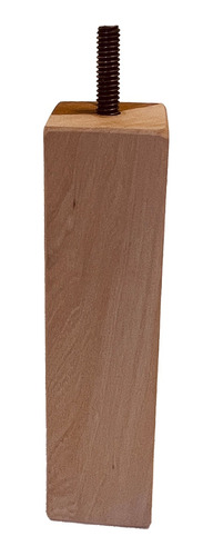 Pata Madera Universal 30 Cm Sommier Mueble Rosca Fina 9.5 Mm