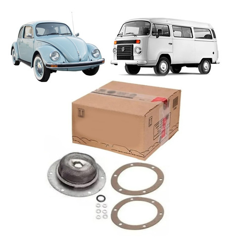 Filtro Interno Óleo Peneira + Junta Vw Fusca Kombi Original