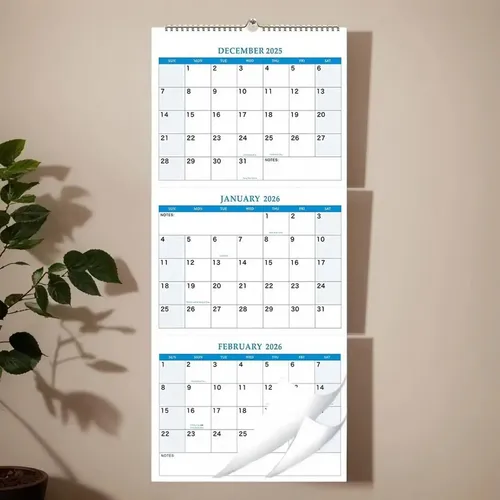 Calendario De Pared 2026 Vertical Con Planificador Diario | Cuotas sin ...